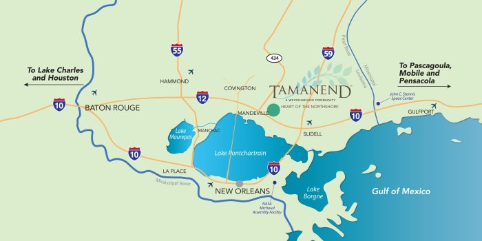 Tamanend Area Location Map