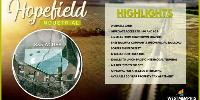 Hopefield Industrial Park Highlights